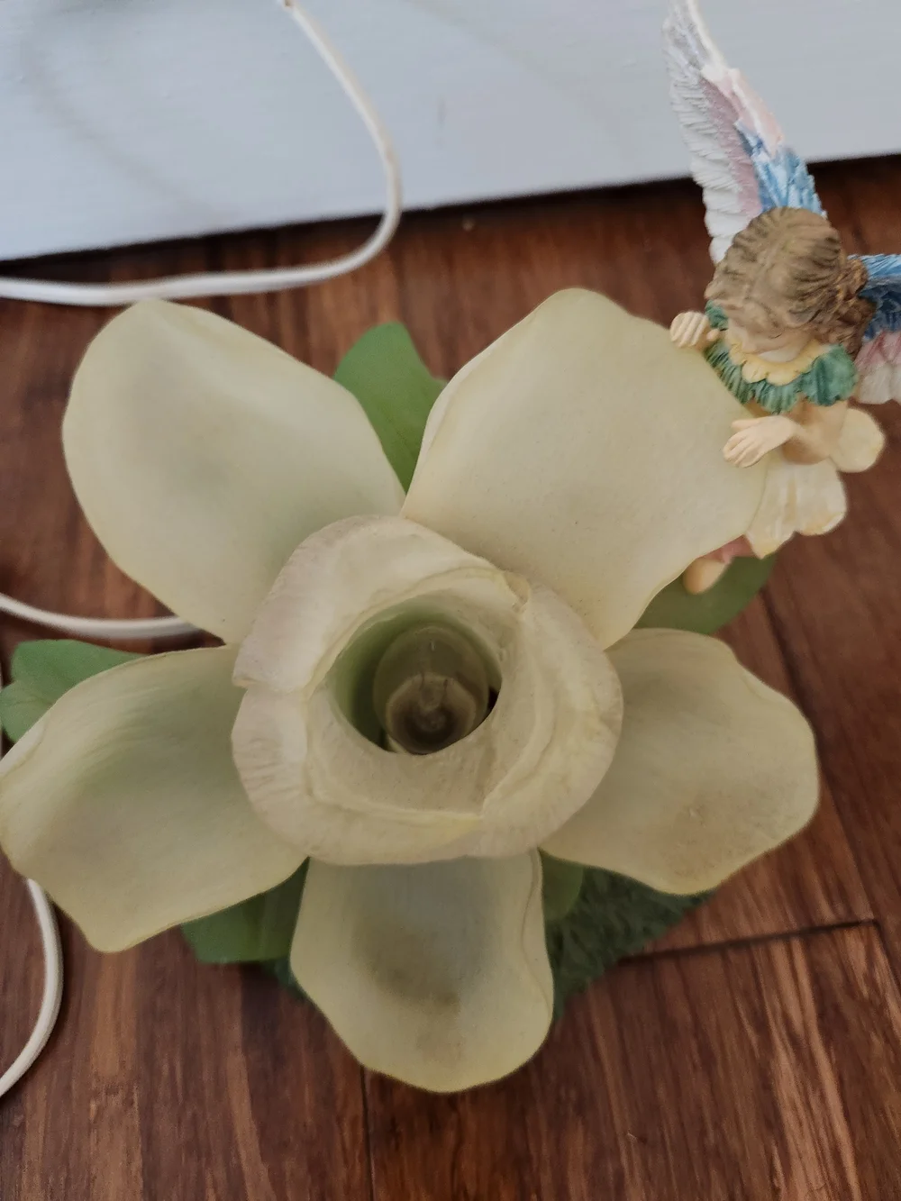 Vintage Cedar Creek Fairy Night Light Pixie Flower Lamp Whimsical Lighting Decor